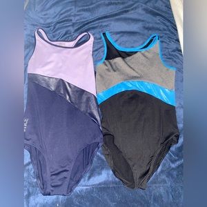 Gymnastics Justice Leotards (Purple + Blue)